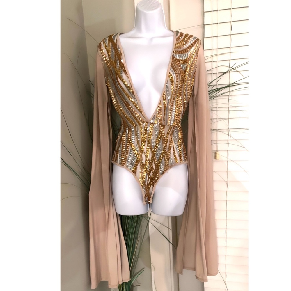 Sequin Bodysuit Shirt